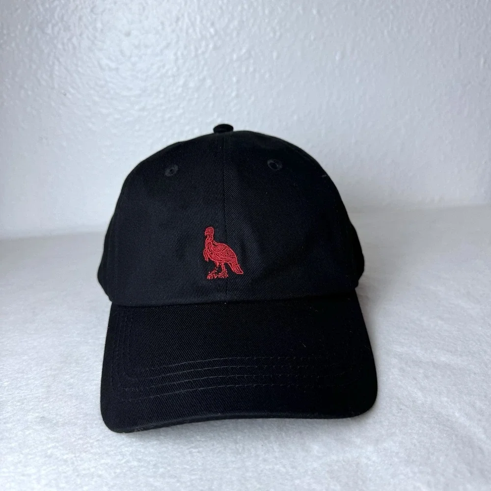 Wild Turkey Bourbon Whiskey Hat Strapback Cap Black Red Logo Cotton Adjustable